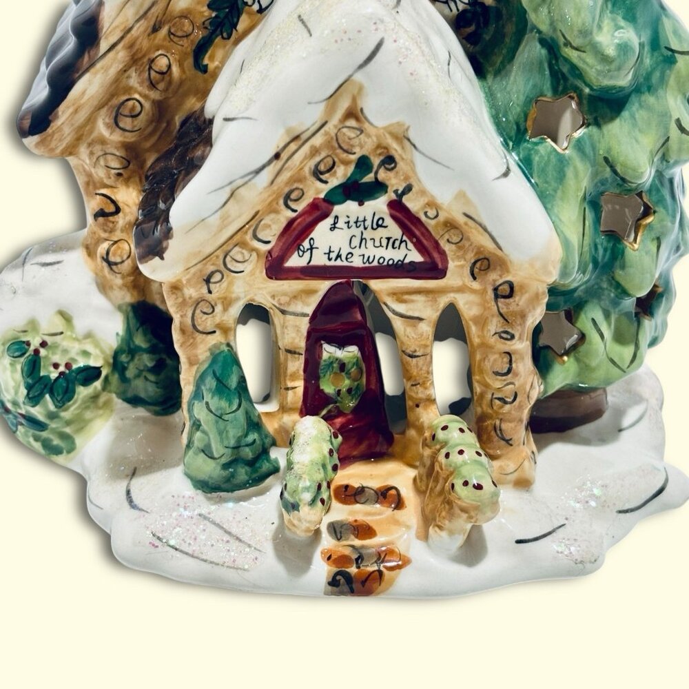 Blue Sky Clayworks Vintage Little Church of the Woods 10" Heather Goldminc RARE! - Picture 2 of 10